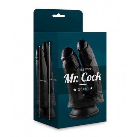Dildo podwójne z przyssawką Double Cock 23cm Mr. Cock