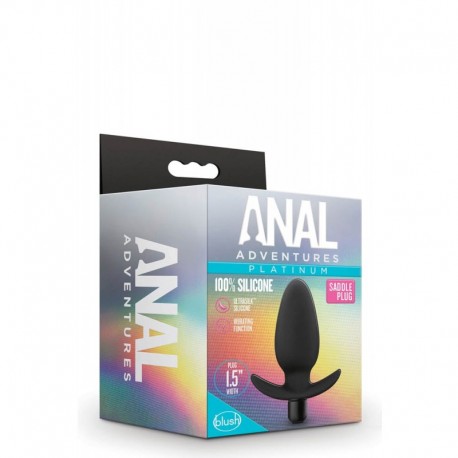 Korek analny z wibracjami Anal Adventure Platinum 10cm Blush